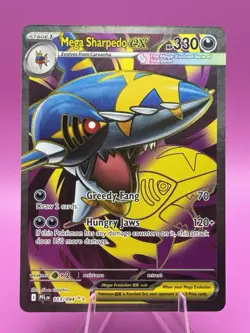 Pokemon TCG Mega Sharpedo EX Ultra Rare 113/094 Full Art MInt Condition - Image 1