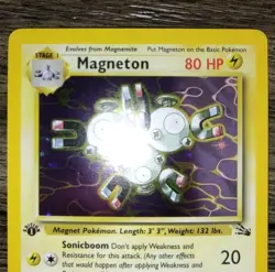 Pokemon Fossil Holo Rare Magneton 1st Edition 11/62 NM-MINT - Image 3