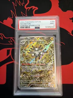 2024 POKEMON SVP EN-SV BLACK STAR PROMO #159 MAGNETON PSA 9 - Image 1