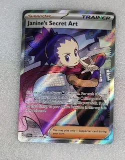Janine's Secret Art 088/064 NM/M SFA EN SV Shrouded Fable Full Art Pokemon TCG - Image 1