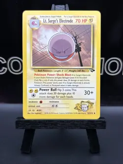 Lt. Surge's Electrode 52/132 Pokemon TCG Gym Challenge Regular 1999 WOTC VLP - Image 2