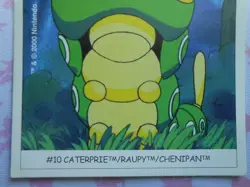 CHENIPAN / CATERPRIE #010 - DUNKIN BOOMER 2000 - CARTE POKEMON - TRES BON ETAT - Image 3
