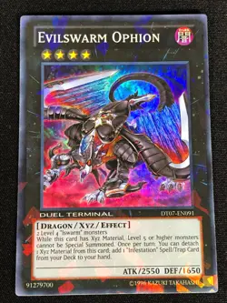 Yugioh Evilswarm Ophion DT07-EN091 SUPER (NM) - Image 1