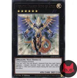 Yugioh Hieratic Dragon King of Atum GFTP-EN051 Ultra Rare 1st Edition NM - Image 1