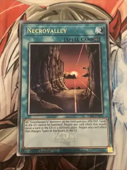 YUGIOH NECROVALLEY QUARTER CENTURY SECRET RARE RA04-EN122 NM - Image 1