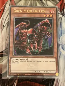 YUGIOH GREN MAJU DA EIZA QUARTER CENTURY SECRET RARE RA04-EN124 - Image 1