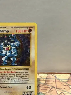 Pokemon Machamp Holo 1st Edition Rare TCG Card Base Set 8/102 Shadowless - Image 3
