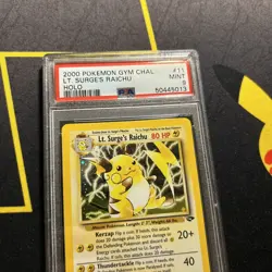 PSA 9 Lt. Surge’s Raichu 11/132 -Rare Holo Vintage Pokemon Card- Gym Challenge - Image 3