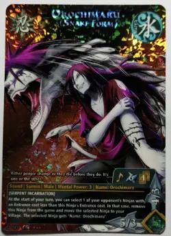 Carte Naruto TCG CCG Collectible Card Game Foil neuf Prism 335 - Image 1