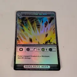 Chaotic TCG Card Cyclone Slam Attack Rare SS Silent Sands - Image 1