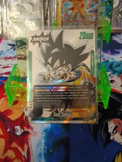 Dragon Ball Fusion World Manga L SB02-33 Son Goku Leader Card Mint - Image 1