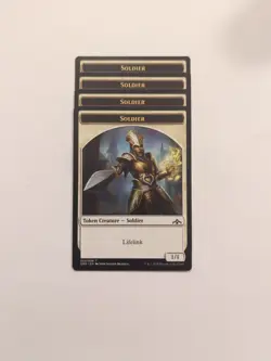 (4) Soldier Token (002/008) *PLAYSET* Guilds of Ravnica Regular NM MTG - Image 1