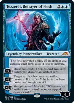 1 x Tezzeret, Betrayer of Flesh - Kamigawa: Neon Dynasty - NM-Mint - MTG fresh - Image 1
