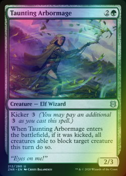 x1 Taunting Arbormage ZNR MTG 212/280 FOIL UNCOMMON M/NM 1x - Image 1