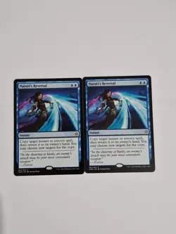 2 X MTG Magic The Gathering War of the Spark Narset's Reversal Blue Rare - Image 1