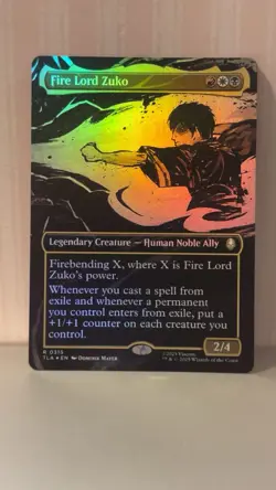 Fire Lord Zuko (Borderless) Avatar: The Last Airbender Foil - Image 1