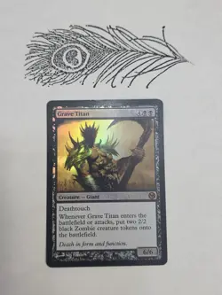 Grave Titan X1 Dual Of The Planeswalkers 2012 Promo Foil Mtg - Image 1