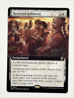 Renewed Solidarity - Extended Art - DFC - MTG - NM - EN - 0023 - Image 1