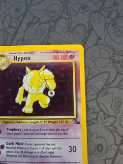 Pokemon: Hypno #8/62 Holo Rare Fossil 1999 WOTC Vintage - NM - A91 - Image 4