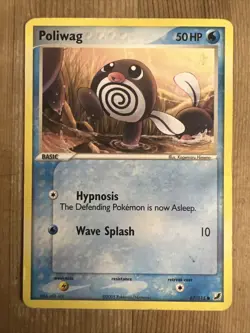 Pokemon TCG Poliwag EX Unseen Forces 67/115 Regular Common DMG - Image 1