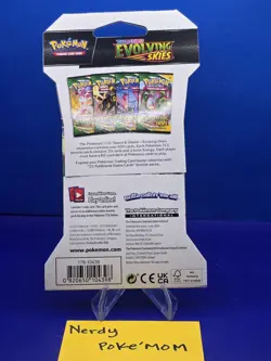 Pokemon TCG - Evolving Skies RAYQUAZA Sleeved Booster Pack Sword & Shield SEALED - Image 2