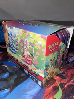 Pokemon TCG: Prismatic Evolutions Mini Tin Display W/ ONLY Coins & Inserts - Image 3