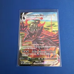 Pokemon TCG Corviknight VMAX SWSH12 Silver Tempest Trainer Gallery TG19/TG30 NM - Image 1