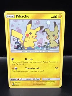 Pokemon Pikachu SM162 SM Holo B - Image 1