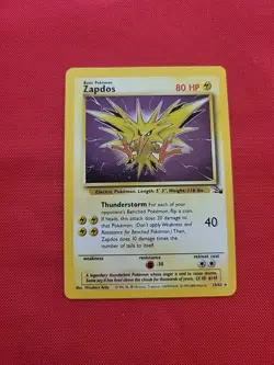 Pokemon: Zapdos #15/62 Fossil Set Holo Rare 2000 WOTC - Vintage NM - C12 - Image 3