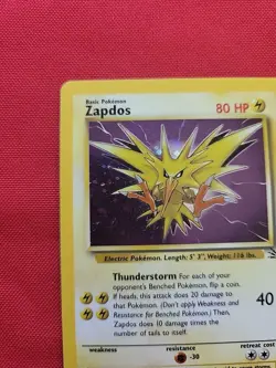 Pokemon: Zapdos #15/62 Fossil Set Holo Rare 2000 WOTC - Vintage NM - C12 - Image 4