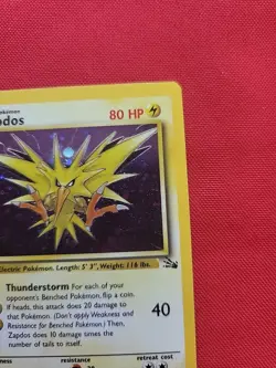 Pokemon: Zapdos #15/62 Fossil Set Holo Rare 2000 WOTC - Vintage NM - C12 - Image 5
