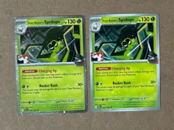 Cynthia’s Roserade/Team Rocket’s Spidops Bundle Pokemon Prize Pack Series 8 NM - Image 1