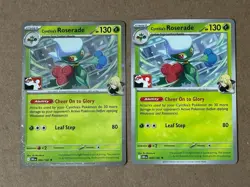 Cynthia’s Roserade/Team Rocket’s Spidops Bundle Pokemon Prize Pack Series 8 NM - Image 2