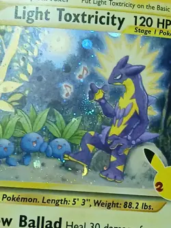 Baby Swirl Pokemon Celebrations Light Toxtricity SWSH 137 Holo Promo Black Star - Image 4