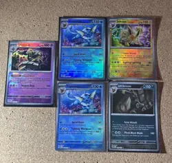 Pokemon Prismatic Evolution Masterball And Pokeball Holo Lot Vaporeon Umbreon - Image 1
