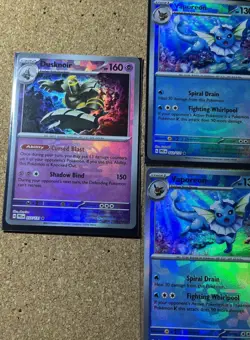 Pokemon Prismatic Evolution Masterball And Pokeball Holo Lot Vaporeon Umbreon - Image 2