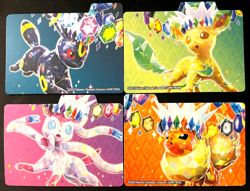 4x Prismatic Evolutions Mystery Surprise Box Dividers Pokemon Eeveelutions - Image 1