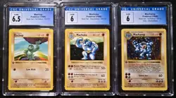 Pokemon WOTC Machop Machoke Machamp SHADOWLESS 1st EDITION CGC Graded Sequential - Image 1