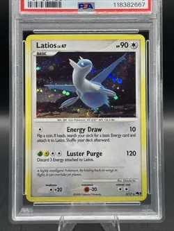 PSA 5 Latios Lv. 47 4/17 POP Series 7 Holo Rare Pokemon TradingCG 2008 - Image 2