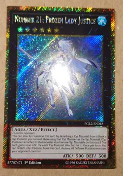 Number 21: Frozen Lady Justice Pgl2-En018 Yu-Gi-Oh! - Image 1