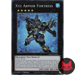 Yugioh Xyz Armor Fortress AGOV-EN040 Super Rare 1st Edition NM - Image 1
