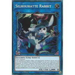 Yu-Gi-Oh Silhouhatte Rabbit MP25-EN090 Prismatic Secret Rare 1st Edition - Image 1
