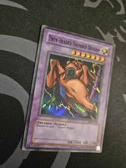 Twin-Headed Thunder Dragon MRD-120 Metal Raiders Unlimited Super Rare LP - Image 2