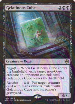 Foil Gelatinous Cube - Adventures in the Forgotten Realms | MTG Card - Image 1