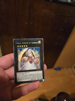Tiras, Keeper of Genesis GENF-EN044 Secret Rare LP Yugioh Card - Image 1
