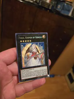 Tiras, Keeper of Genesis GENF-EN044 Secret Rare LP Yugioh Card - Image 2