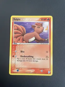 Vulpix 7/12 Pokemon Card 2006 EX Trainer Kit 2 - Plusle & Minun Rare LP/NM - Image 1