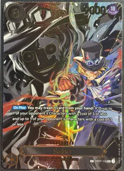 Sabo OP07-118 (SP) - SEC Carrying on His Will One Piece TCG English - NM Card - Image 1