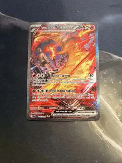 Pokemon TCG Team Rockets Moltres EX Card 229/182 Destined Rivals NM - Image 1