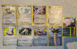 Pokemon Vintage Lot (9 Cards) - Chansey Holo, Snorlax, Delta Species - Played - Image 1